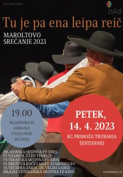 Tu je pa ena leipa reič - mladinske in odrasle folklorne skupine
